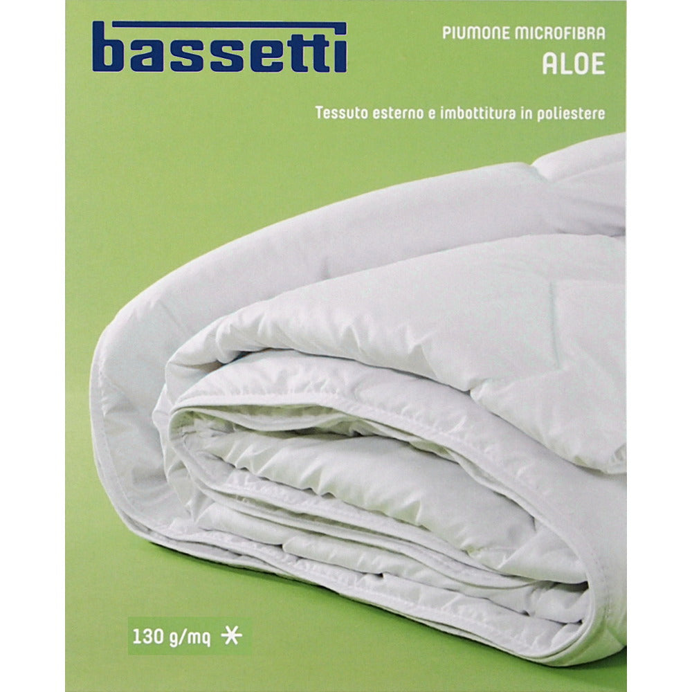 Piumone Bassetti 130 g mq in microfibra con trattamento all Aloe Vera Moretto Abbigliamento